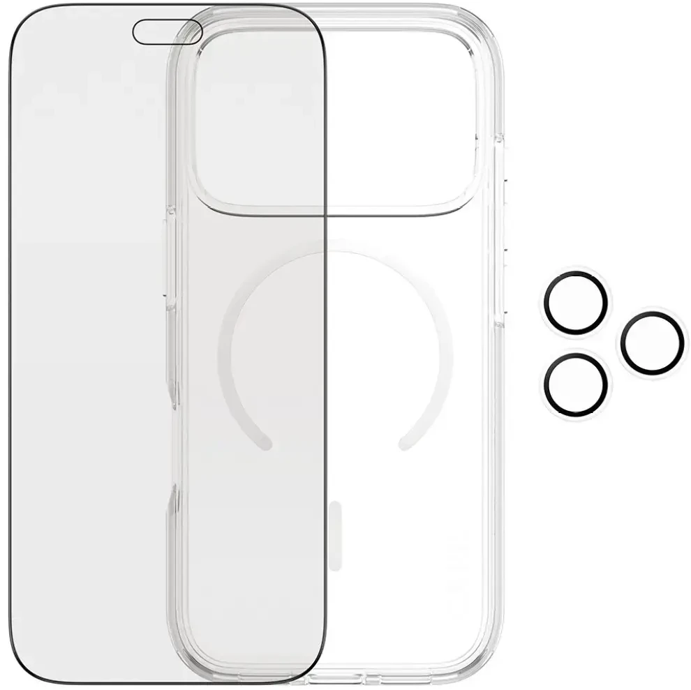 Panzer Glass Protective set CARE by PanzerGlass Flagship 3-in-1 Case+PrivacyGlass+Lens for iPhone 18 Pro / 17 Pro
