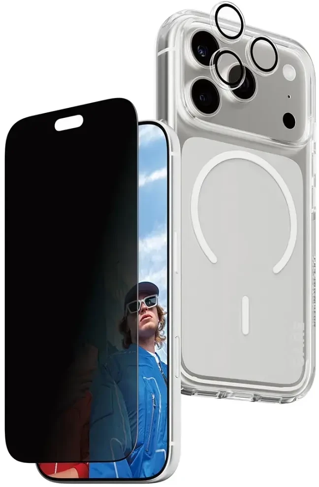 Panzer Glass Protective set CARE by PanzerGlass Flagship 3-in-1 Case+PrivacyGlass+Lens for iPhone 18 Pro / 17 Pro