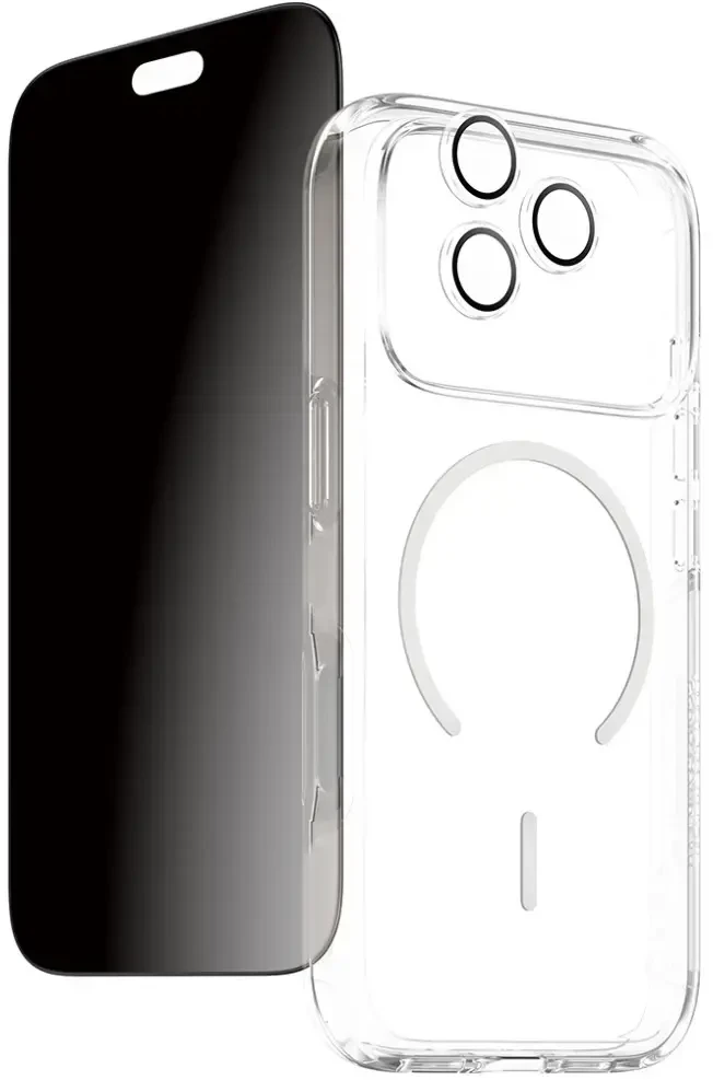 Panzer Glass Protective set CARE by PanzerGlass Flagship 3-in-1 Case+PrivacyGlass+Lens for iPhone 18 Pro / 17 Pro