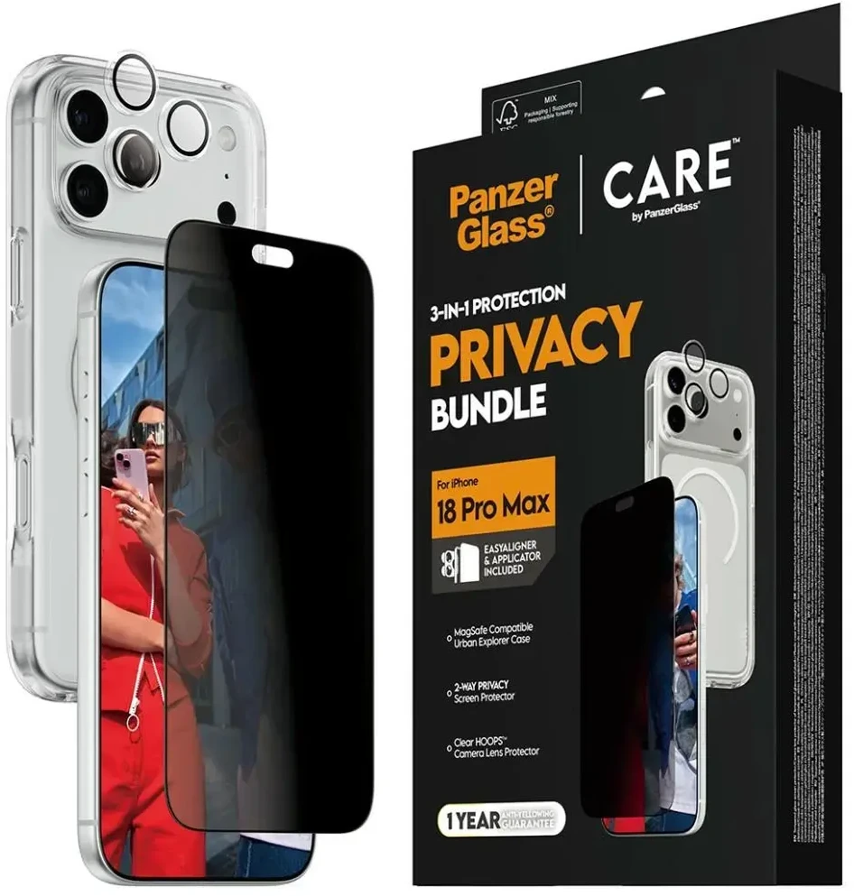 Panzer Glass Protective set CARE by PanzerGlass Flagship 3-in-1 for iPhone 18 Pro Max / 17 Pro Max