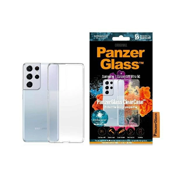 Panzer Glass PanzerGlass ClearCase Samsung, Galaxy S21 Ultra Series, termoplastinis poliuretanas (TPU), skaidrus