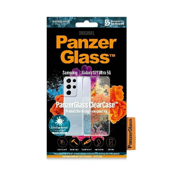 Panzer Glass PanzerGlass ClearCase Samsung, Galaxy S21 Ultra Series, termoplastinis poliuretanas (TPU), skaidrus