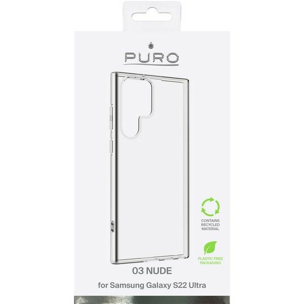 Puro dėklas PURO 0.3 Nude Samsung Galaxy S22 Ultra (skaidrus)
