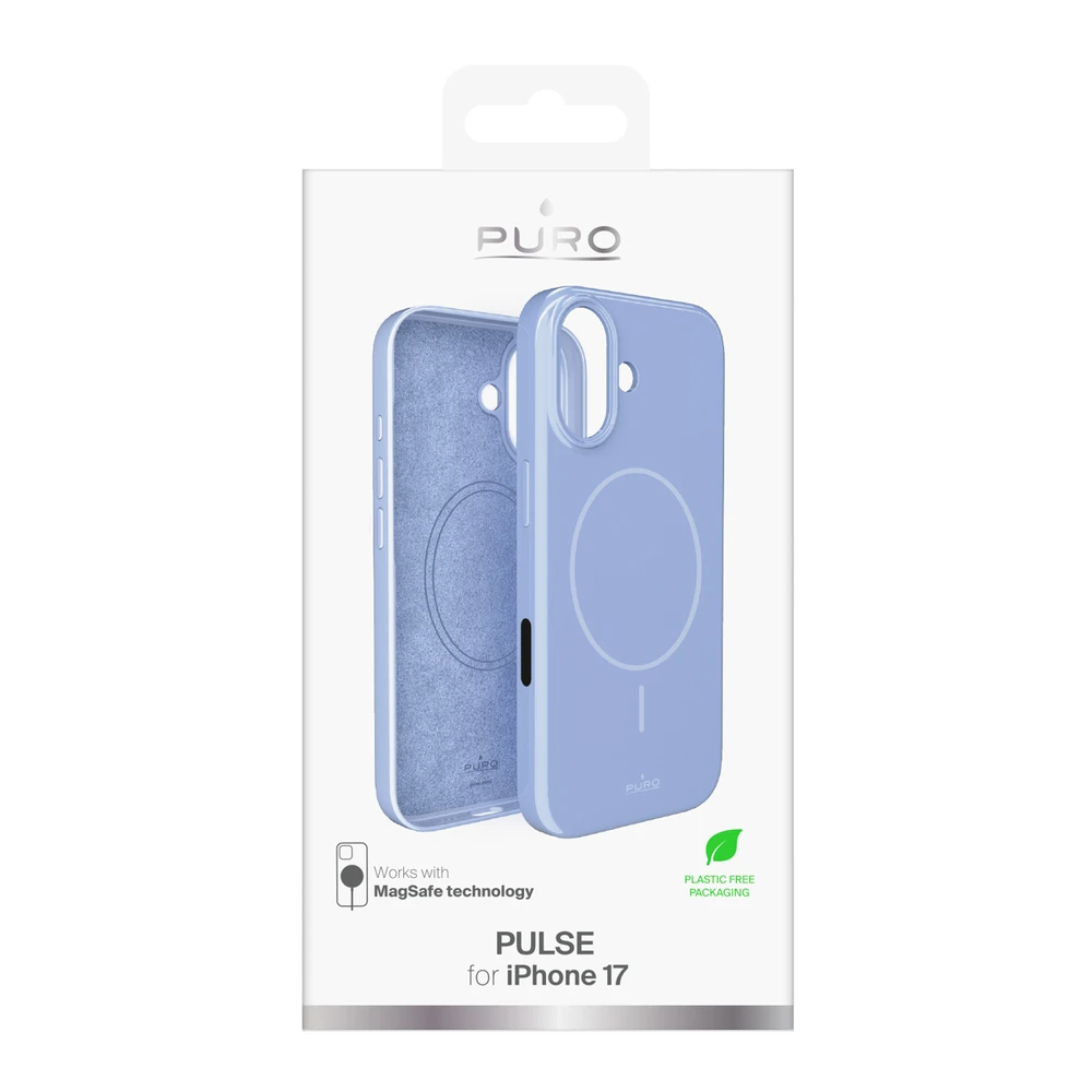 Puro Pulse Apple iPhone 17 polycarbonate protective dėklas – mėlynos spalvos