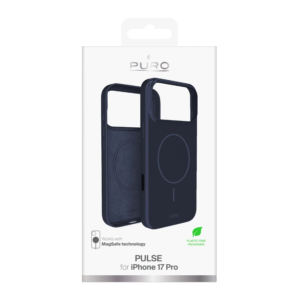 Puro Pulse Apple iPhone 17 Pro Polycarbonate Protective dėklas - mėlynos spalvos