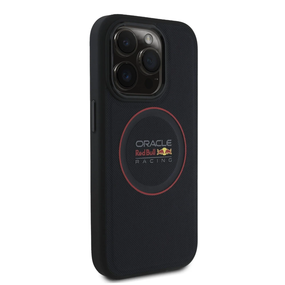 Red Bull Raudona Bull Raudona Bull PU Leather Raudona Ring MagSafe dėklas jūsų Apple iPhone 14 Pro mėlynos spalvos