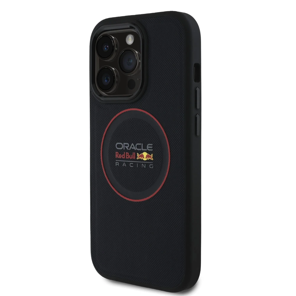 Red Bull Raudona Bull Raudona Bull PU Leather Raudona Ring MagSafe dėklas jūsų Apple iPhone 14 Pro mėlynos spalvos
