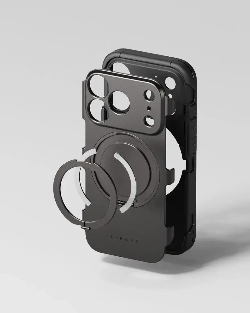 „Ringke Alles MagSafe“ dėklas, skirtas iPhone 18 Pro / 17 Pro – juodas