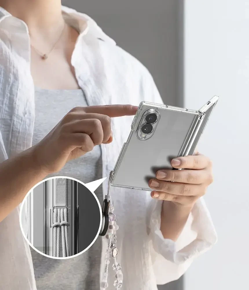 Dėklas RINGKE FUSION FLAP Samsung Galaxy Z FOLD 8 SKAIDRUS