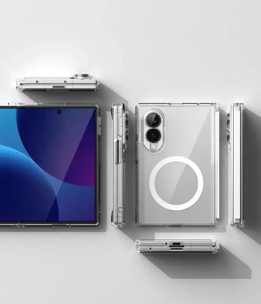 Dėklas RINGKE FUSION FLAP MAGNETIC MagSafe Samsung Galaxy Z FOLD 8 SKAIDRUS
