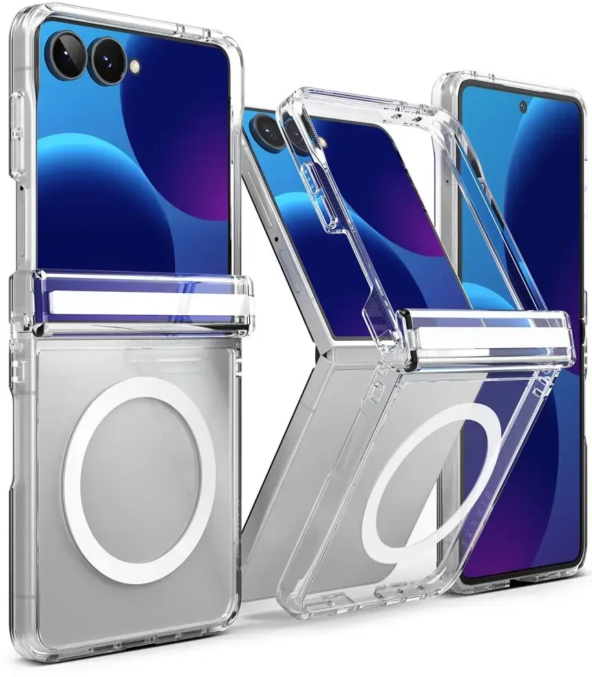 RINGKE FUSION FLAP MAGNETINIS MagSafe DĖKLAS Samsung Galaxy Z FLIP 8 SKAIDRUS