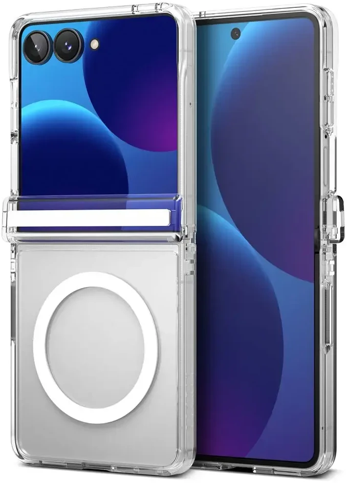 RINGKE FUSION FLAP MAGNETINIS MagSafe DĖKLAS Samsung Galaxy Z FLIP 8 SKAIDRUS