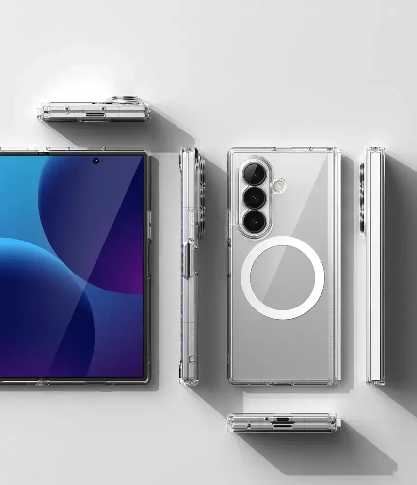 Dėklas RINGKE FUSION FLAP MAGNETIC MagSafe Samsung Galaxy Z FOLD 8 ULTRA CLEAR