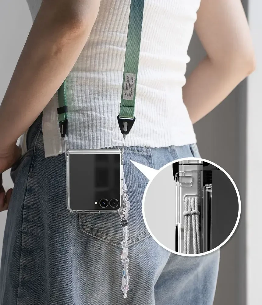 RINGKE FUSION FLAP MAGNETINIS MagSafe DĖKLAS Samsung Galaxy Z FLIP 8 SKAIDRUS