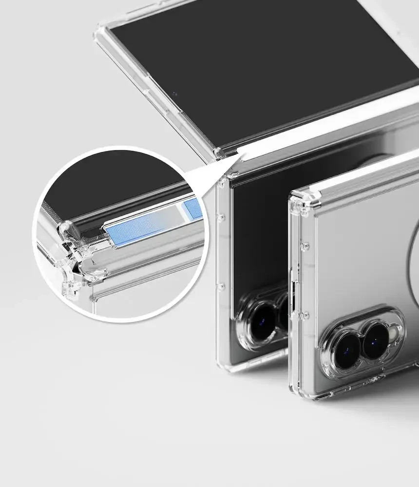 Dėklas RINGKE FUSION FLAP MAGNETIC MagSafe Samsung Galaxy Z FOLD 8 SKAIDRUS