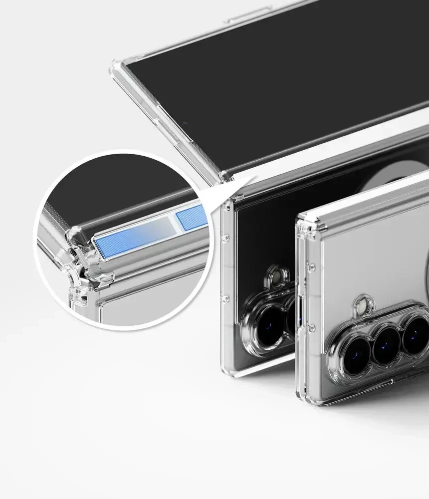 Dėklas RINGKE FUSION FLAP MAGNETIC MagSafe Samsung Galaxy Z FOLD 8 ULTRA CLEAR