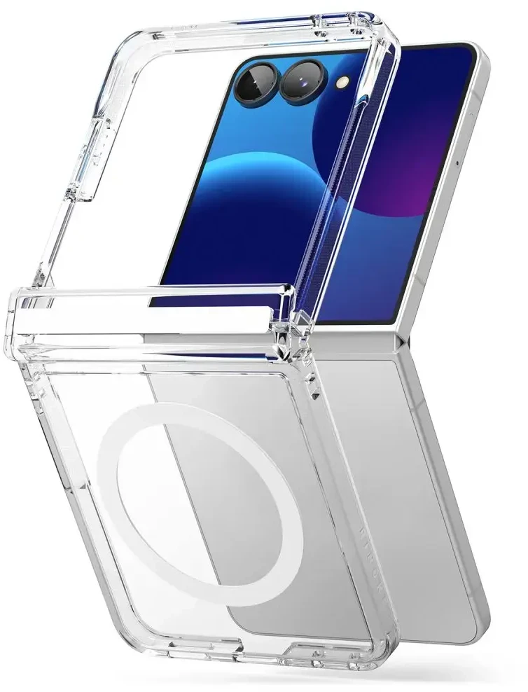 RINGKE FUSION FLAP MAGNETINIS MagSafe DĖKLAS Samsung Galaxy Z FLIP 8 SKAIDRUS
