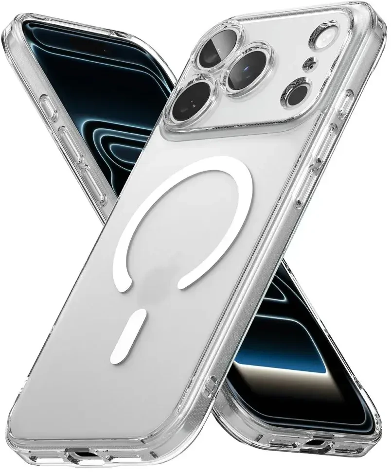 Dėklas RINGKE FUSION MAGNETIC MagSafe iPhone 17 Pro / 18 Pro MATINIS SKAIDRUS
