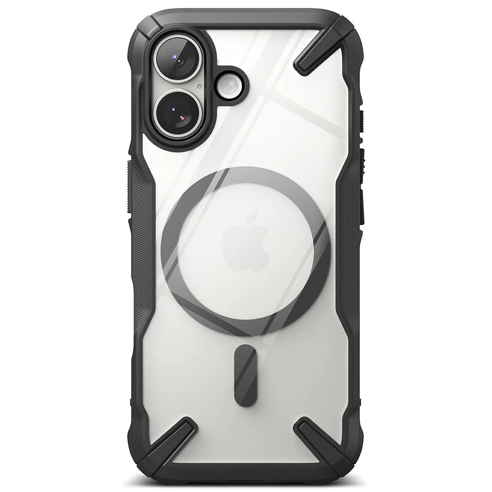 „Ringke“ iPhone 17 dėklas „Fusion X“ magnetinis juodas
