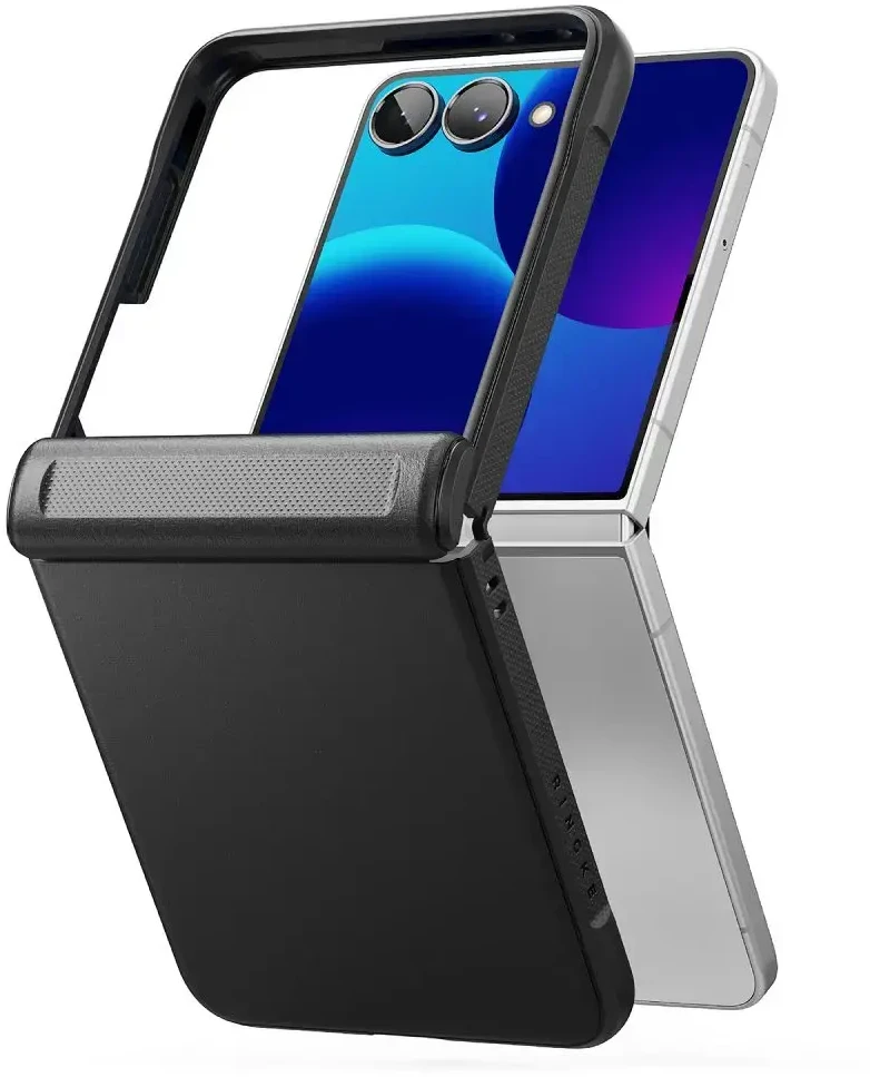 Dėklas RINGKE ONYX FLAP GALAXY Z FLIP 8 Juodas