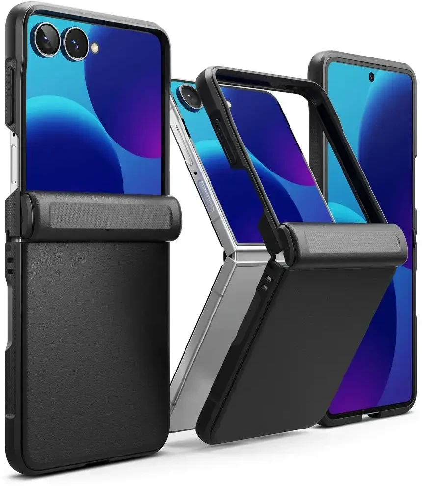 Dėklas RINGKE ONYX FLAP GALAXY Z FLIP 8 Juodas