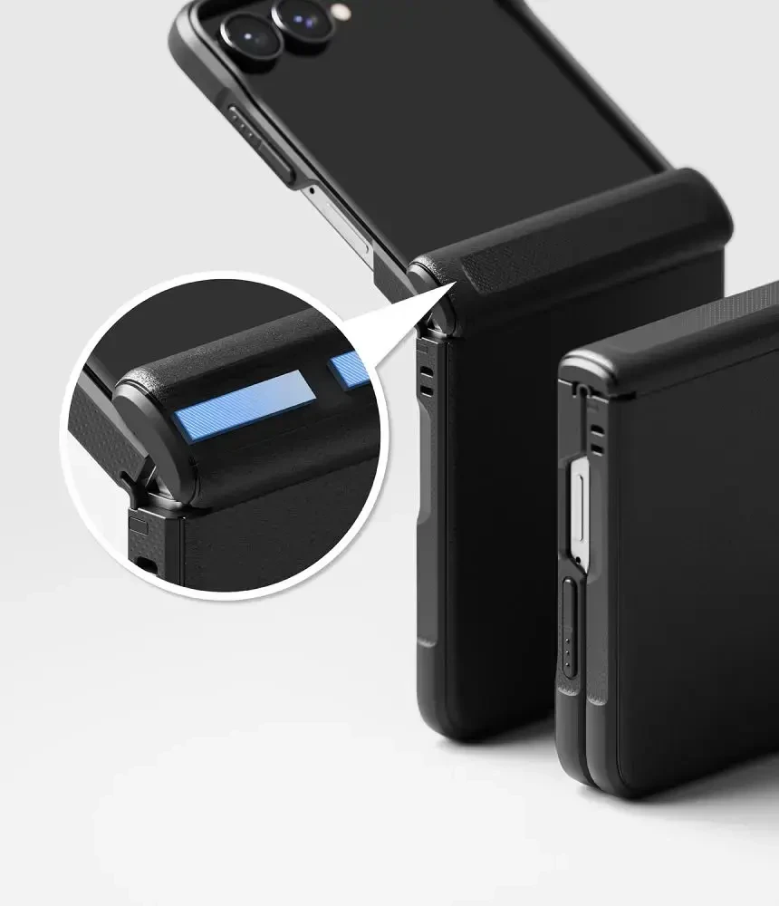 Dėklas RINGKE ONYX FLAP GALAXY Z FLIP 8 Juodas