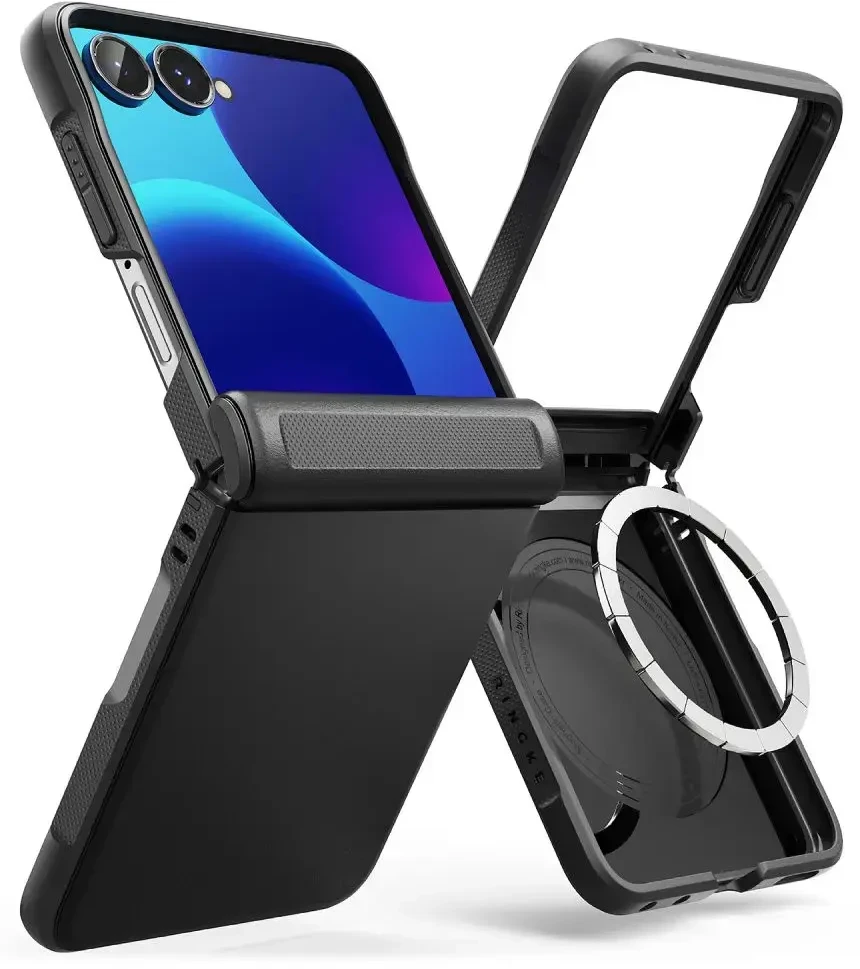 Dėklas RINGKE ONYX FLAP MAGNETIC MAGSAFE GALAXY Z FLIP 8 Juodas
