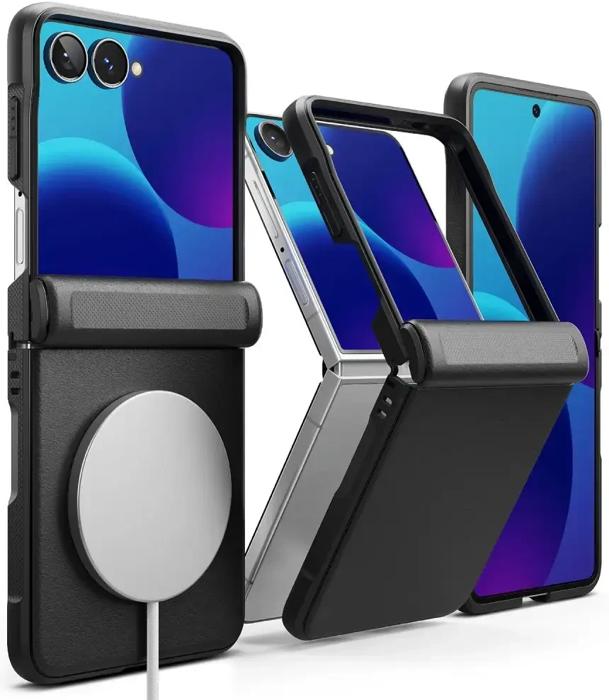 Dėklas RINGKE ONYX FLAP MAGNETIC MAGSAFE GALAXY Z FLIP 8 Juodas