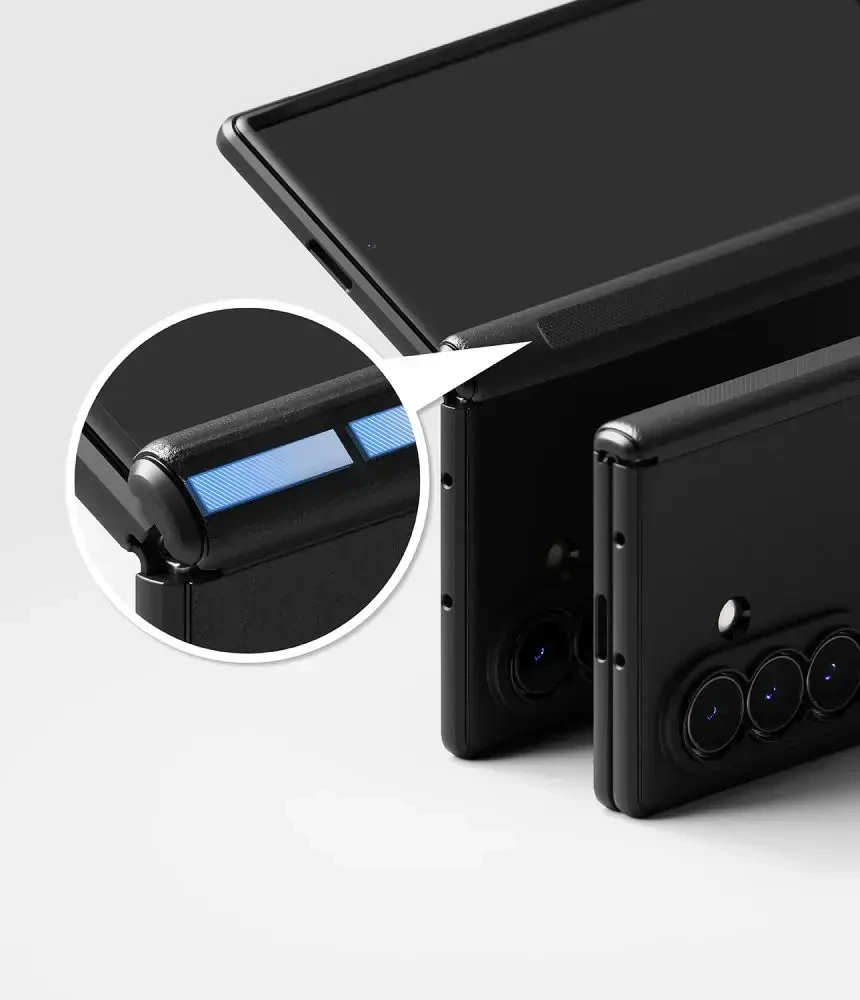 Dėklas RINGKE ONYX FLAP MAGNETIC MAGSAFE GALAXY Z FOLD 8 ULTRA Juodas