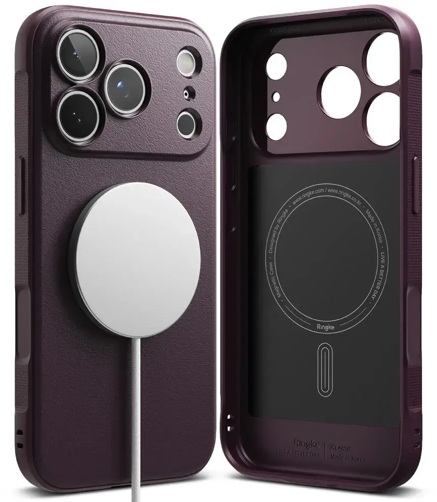 Dėklas RINGKE ONYX MAGNETIC MAGSAFE IPHONE 17 PRO / 18 PRO BURGUNDY