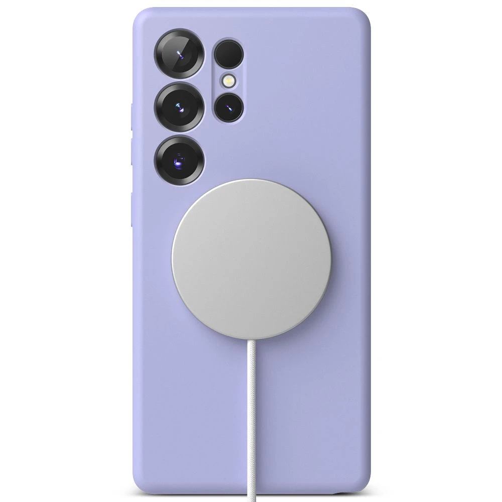 Ringke Silicone MagSafe Samsung Galaxy S25 Ultra - dėklas telefonui violetinės spalvos