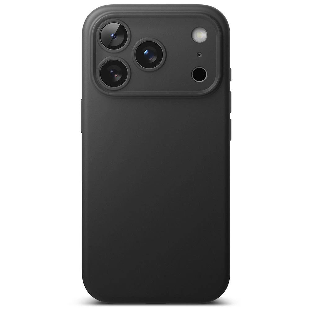 „Ringke iPhone 17 Pro Max“ silikoninis magnetinis dėklas, juodas