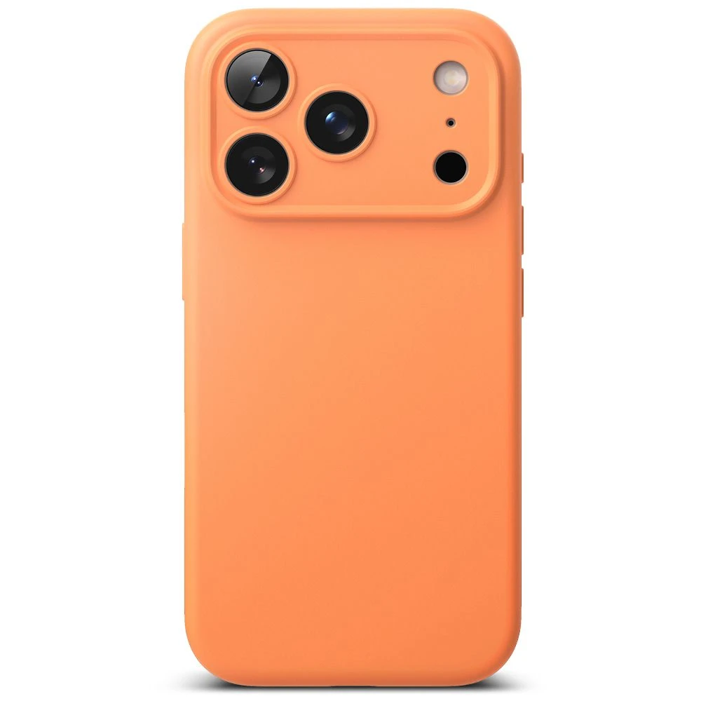 „Ringke iPhone 17 Pro“ silikoninis magnetinis dėklas, mandarinų spalvos