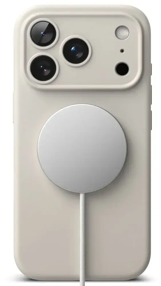 RINGKE SILIKONINIS MAGNETINIS MAGSAFE DĖKLAS iPhone 17 PRO MAX / 18 PRO MAX STONE