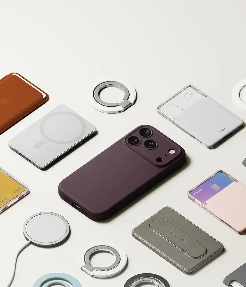 RINGKE SILIKONINIS MAGNETINIS MAGSAFE DĖKLAS iPhone 17 PRO MAX / 18 PRO MAX BURGUNDO SPALVOS