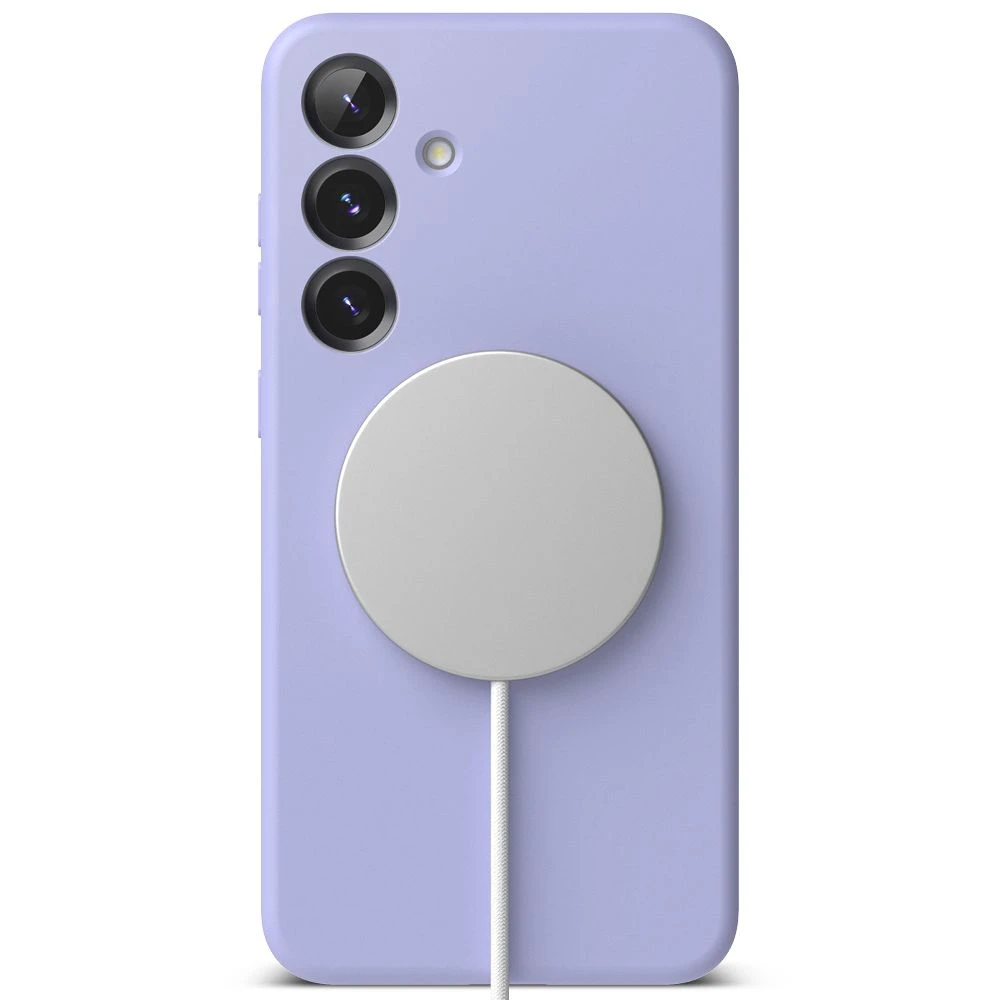 Ringke Silicone MagSafe dėklas skirtas Samsung Galaxy S25 - violetinės spalvos