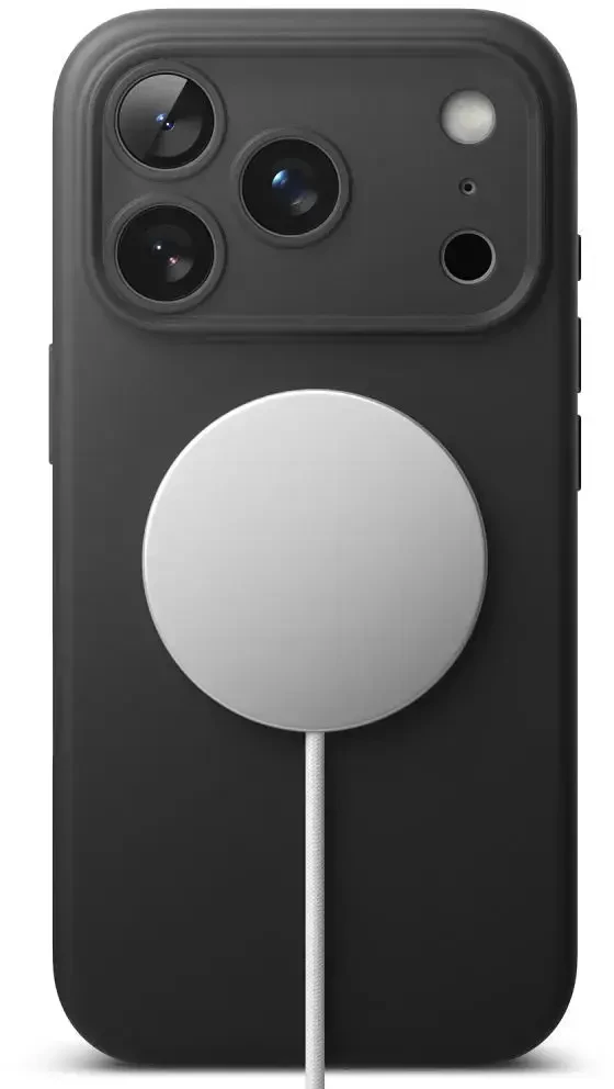 RINGKE SILIKONINIS MAGNETINIS MAGSAFE DĖKLAS iPhone 17 PRO MAX / 18 PRO MAX Juodas