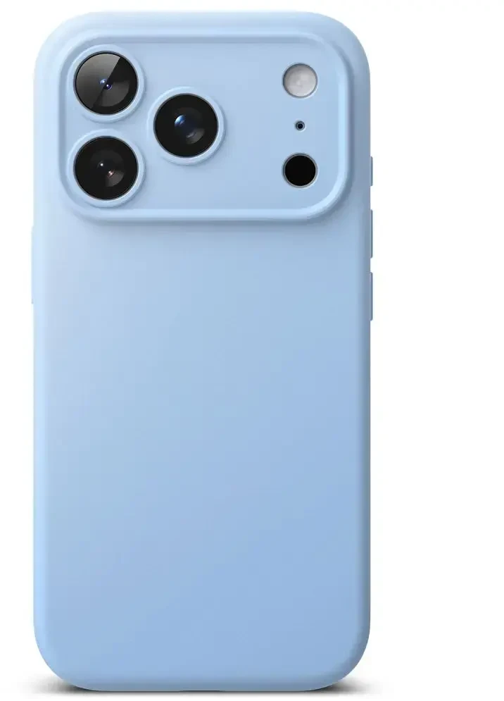 RINGKE SILIKONINIS MAGNETINIS MAGSAFE DĖKLAS iPhone 17 PRO / 18 PRO ŠVIESIAI MĖLYNAS