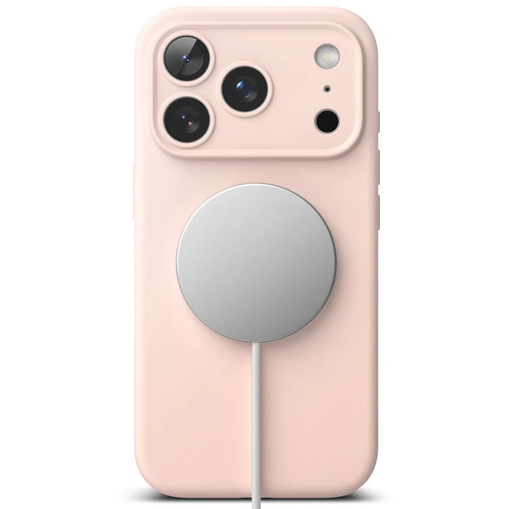 Dėklas Ringke iPhone 17 Pro Max Case Silicone Magnetic Rožinė Sand