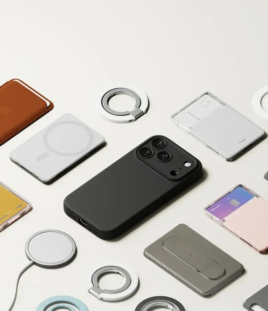 RINGKE SILIKONINIS MAGNETINIS MAGSAFE DĖKLAS iPhone 17 PRO MAX / 18 PRO MAX Juodas