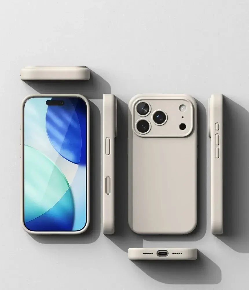 RINGKE SILIKONINIS MAGNETINIS MAGSAFE DĖKLAS iPhone 17 PRO MAX / 18 PRO MAX STONE