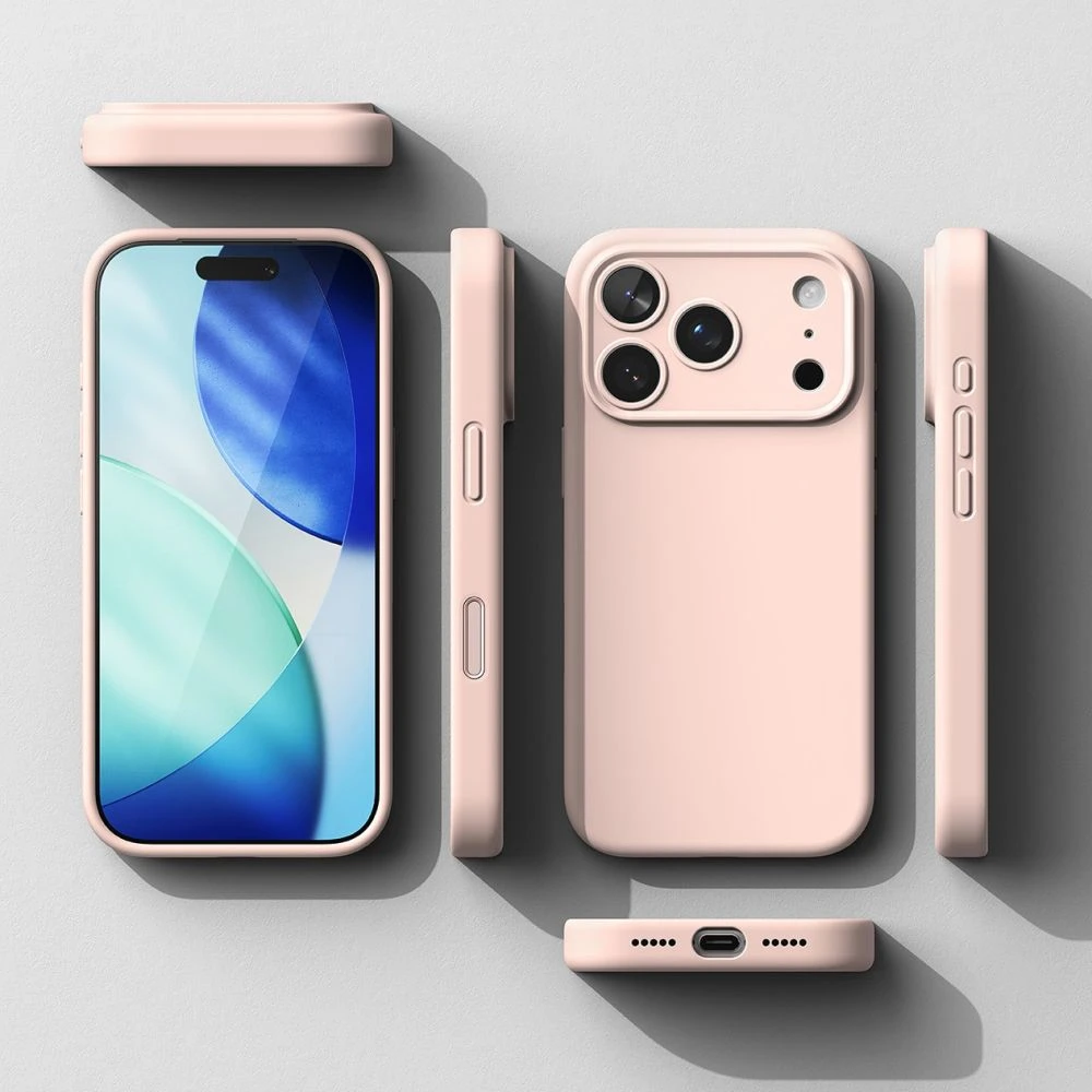 Dėklas Ringke iPhone 17 Pro Max Case Silicone Magnetic Rožinė Sand