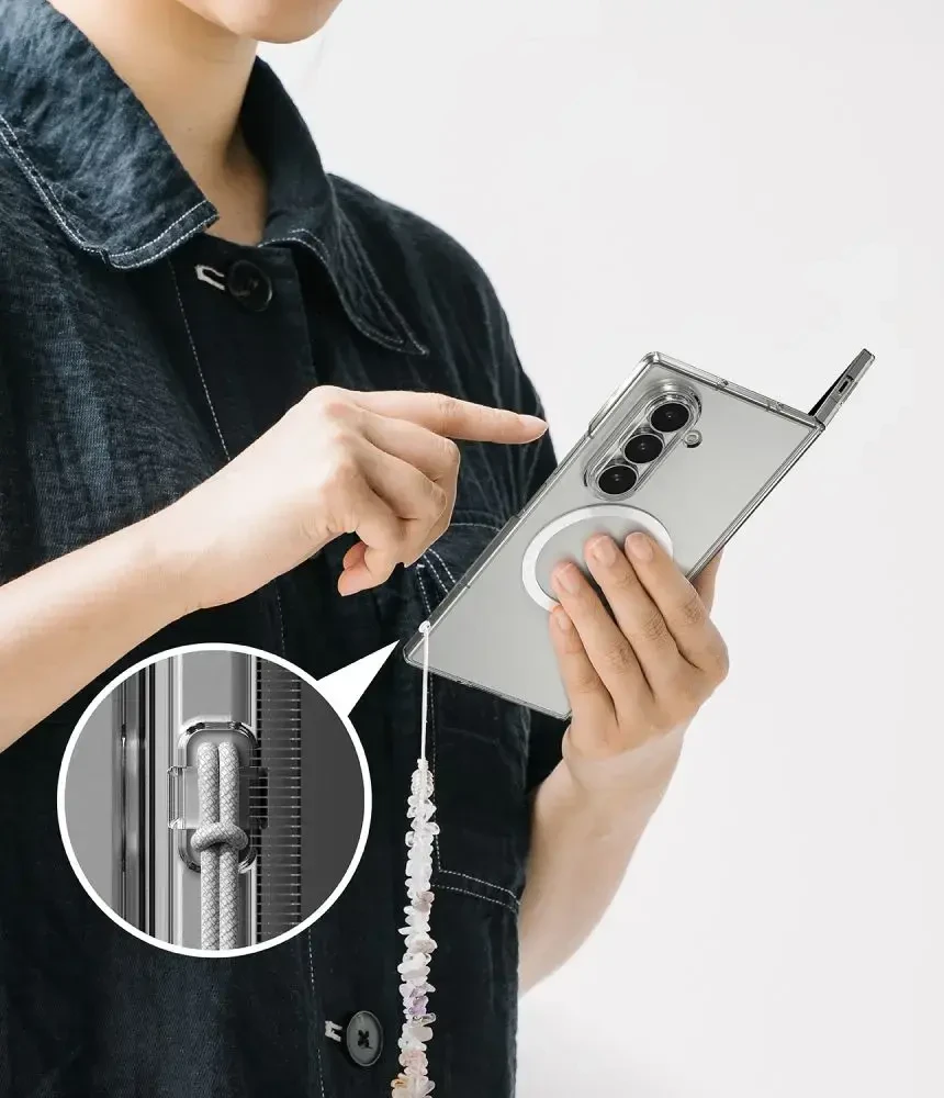 Dėklas RINGKE SLIM MAGNETIC MAGSAFE GALAXY Z FOLD 8 ULTRA CLEAR