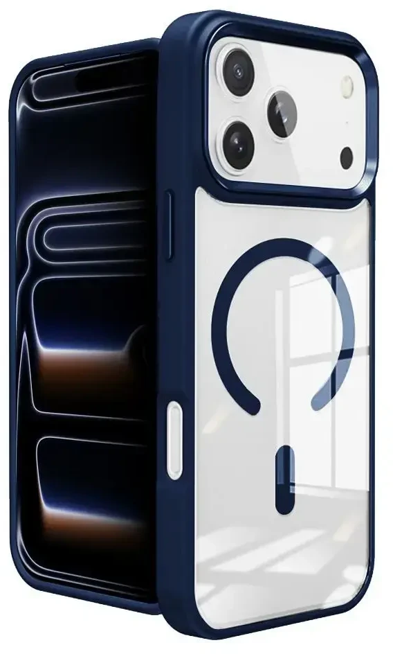 Dėklas ROAR case MAG BUMPER compatible with MagSafe for IPHONE 18 Pro / 17 Pro navy mėlynas