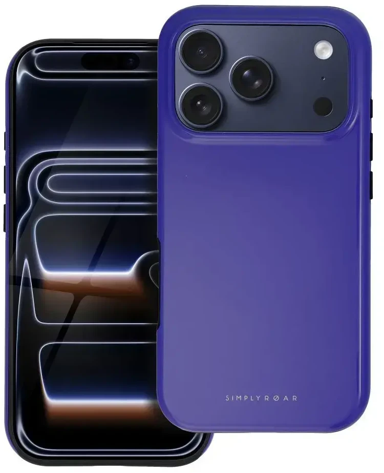 Dėklas ROAR futerał RAINBOW BUMPER kompatybilny su MagSafe do SAMSUNG A27 violetinė