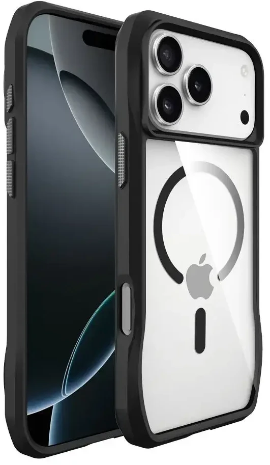 Dėklas ROAR case SLIM DEFENDER compatible with MagSafe for IPHONE 18 Pro / 17 Pro juodas