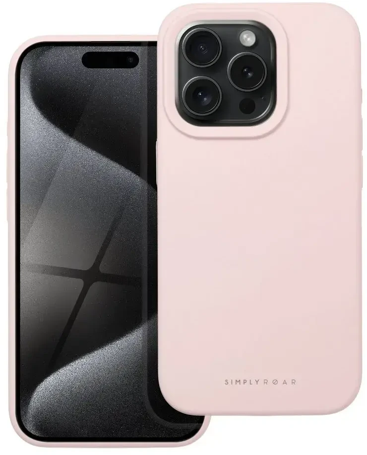 Dėklas ROAR case CLOUD SKIN for IPHONE 15 Pro Light Rožinė