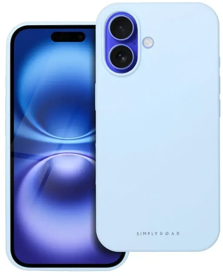 ROAR dėklas CLOUD SKIN, skirtas IPHONE 16 Light Mėlyna