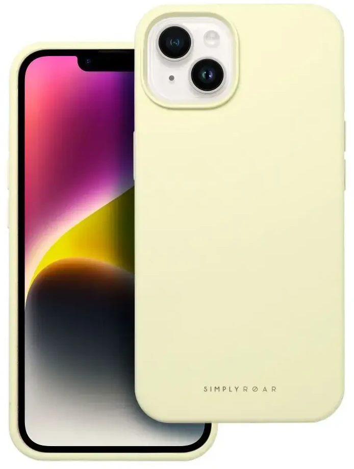 ROAR dėklas CLOUD SKIN, skirtas IPHONE 14 Light Geltona