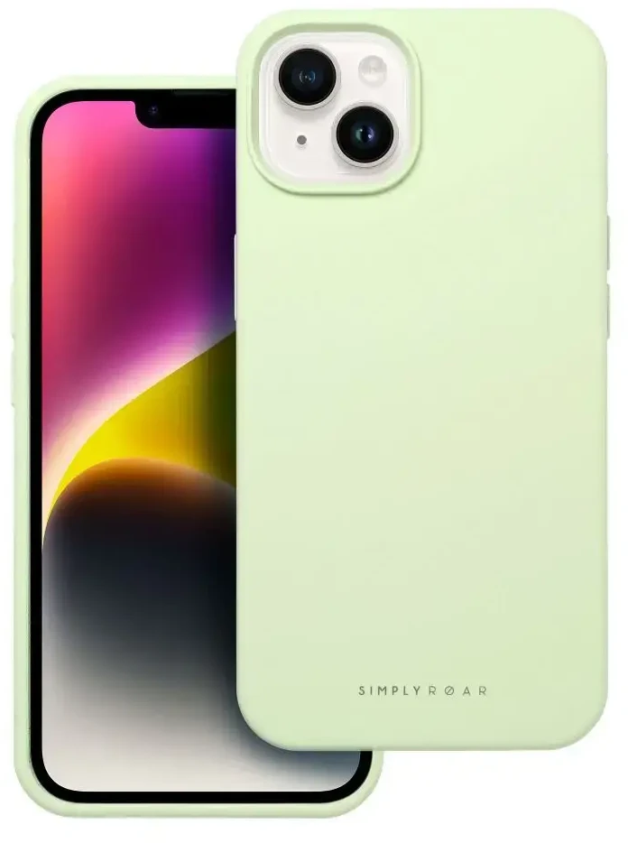 ROAR dėklas CLOUD SKIN, skirtas IPHONE 14 Light žalias